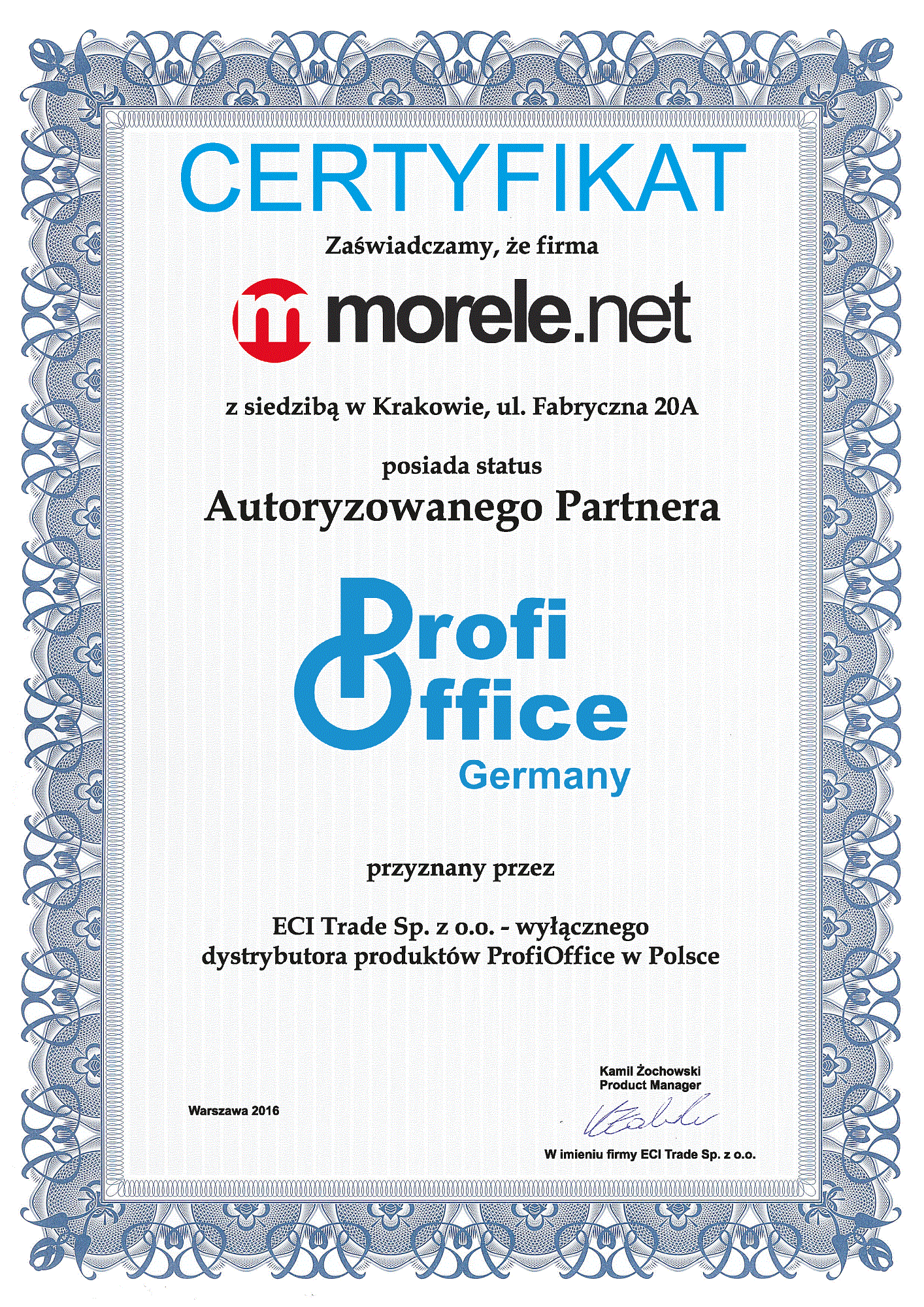 Autoryzowany Partner ProfiOffice Germany