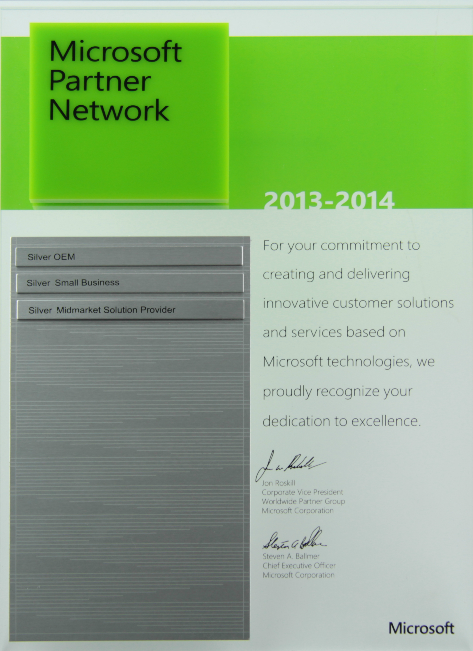 Microsoft Gold Partner