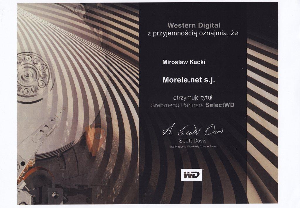 Srebrny Partner Select Western Digital