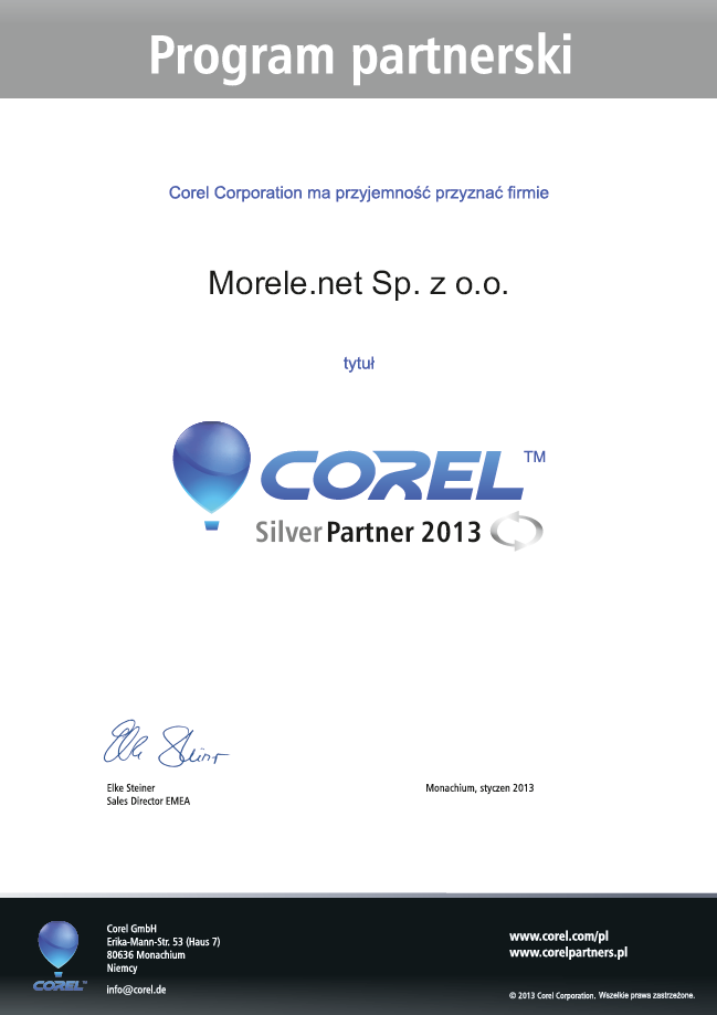 Corel Registered Partner