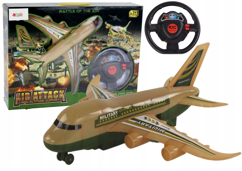 Samolot R/C Zdalnie Sterowany Wojskowy Moro Światła Pilot – Idealna zabawa dla małych pilotów