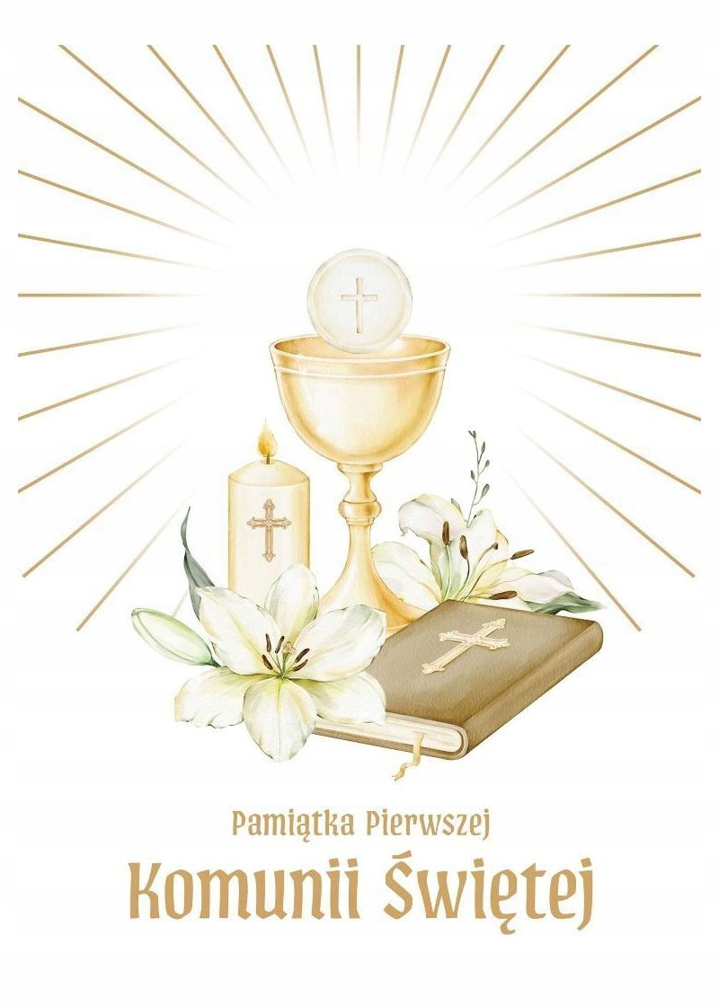 Pamiątka Pierwszej Komunii Świętej – Album na pamiątkowe zdjęcia i życzenia