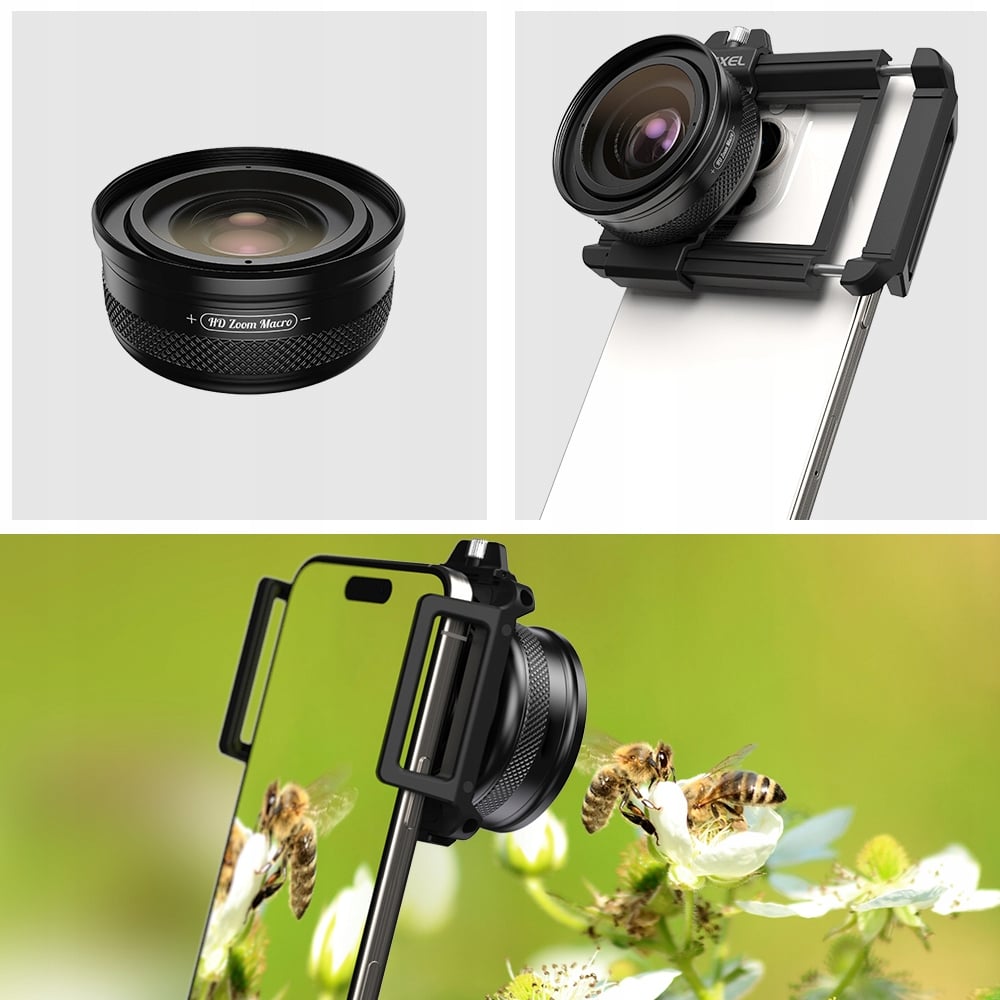 Profesjonalny obiektyw makro z zoomem 10-20x