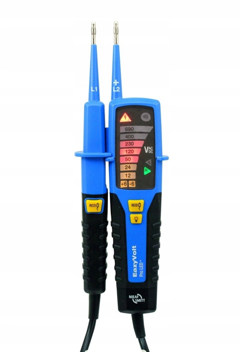 Tester elektryka RCD Eazy Volt PRO LED+ Nieaf Smitt – Profesjonalne narzędzie do pomiarów