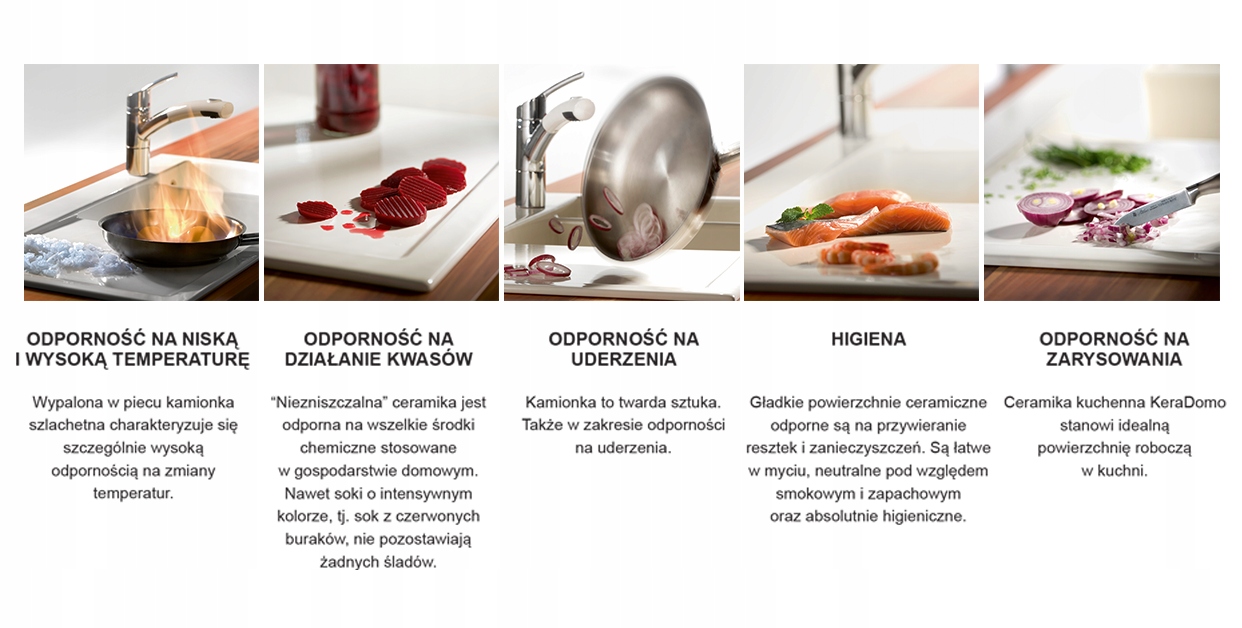 Materiał wykonania – Wytrzymała kamionka porcelanowa