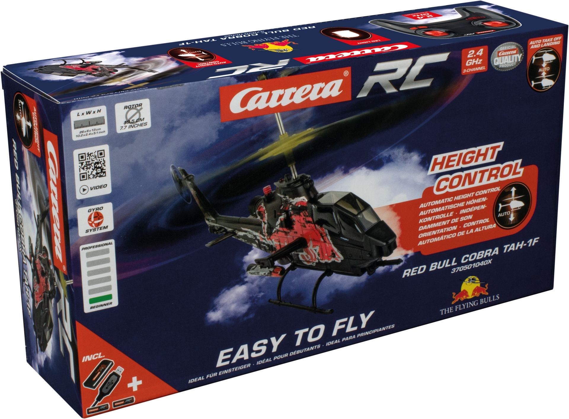 Helikopter na radio Red Bull Cobra TAH-1F CARC 2,4GHz – Zdalnie sterowany model do zabawy