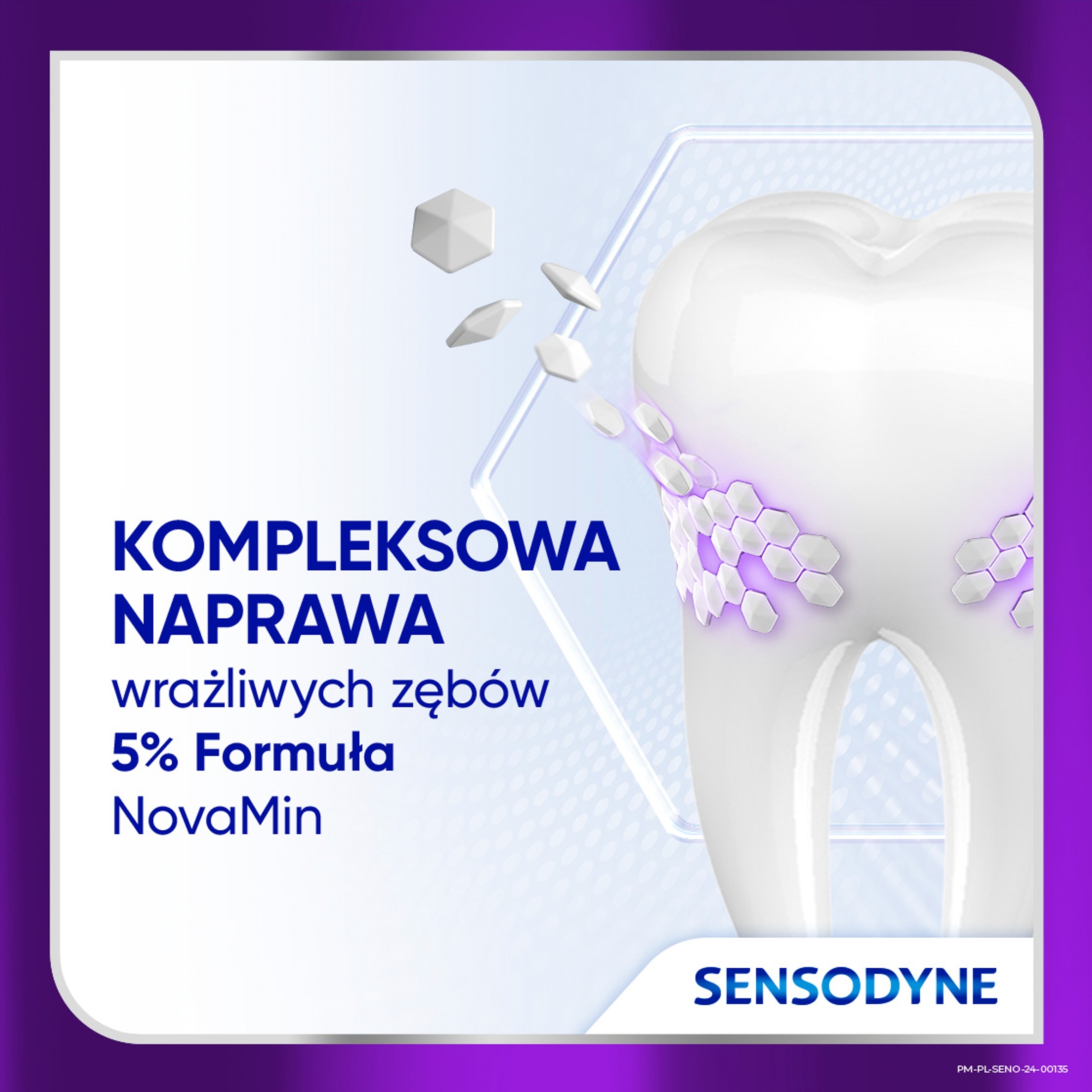 Innowacyjny skład z 5% NovaMin – Szybka ulga w nadwrażliwości