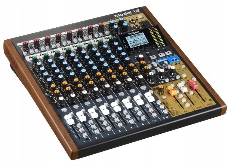 Tascam Model 12 – Kompaktowy mikser audio z rejestratorem wielościeżkowym