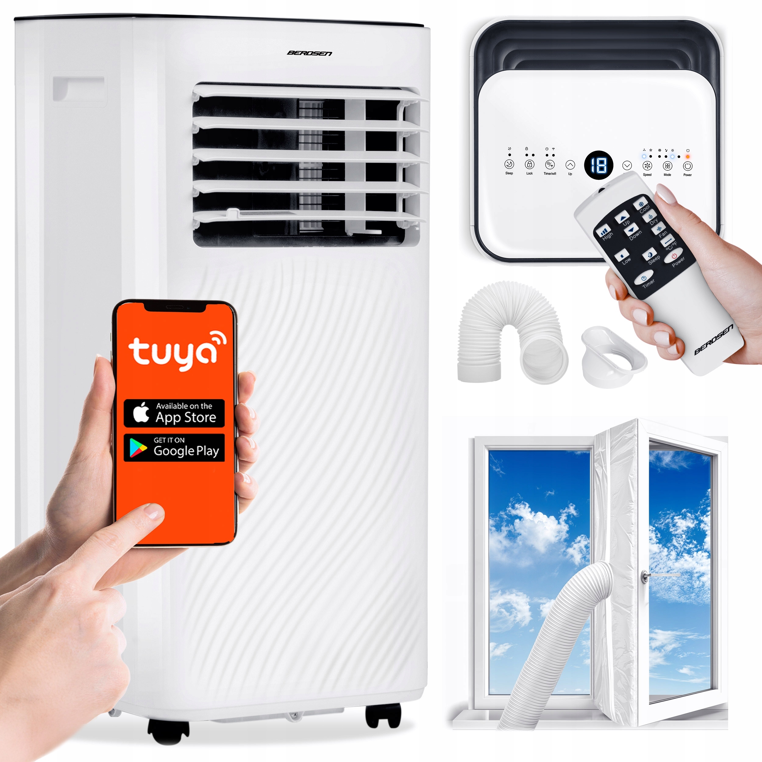 EDUKAMP Klimatyzator przenośny 9000 BTU BD-582 – Idealne rozwiązanie na upalne dni