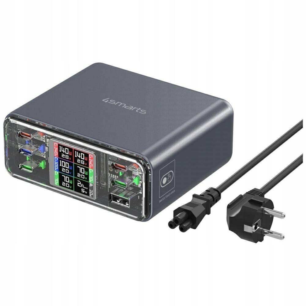 Stacja ładująca 4smarts Desk Charger Lucid GaN DIY 360W – Szybkie ładowanie dla każdego