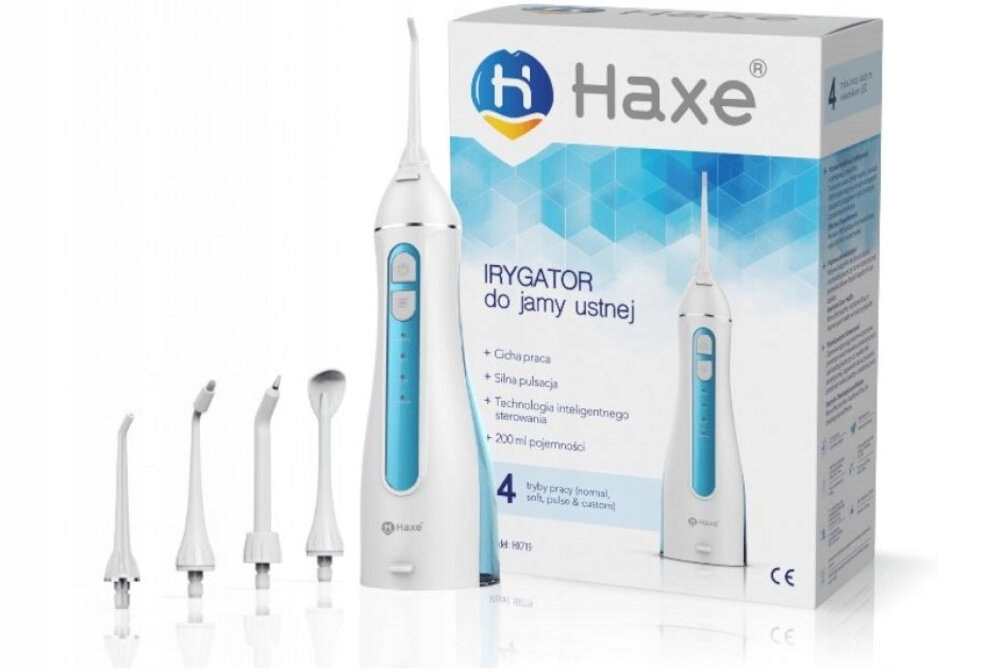 Irygator bezprzewodowy Haxe HX719 biały – Twoje codzienne wsparcie w higienie jamy ustnej