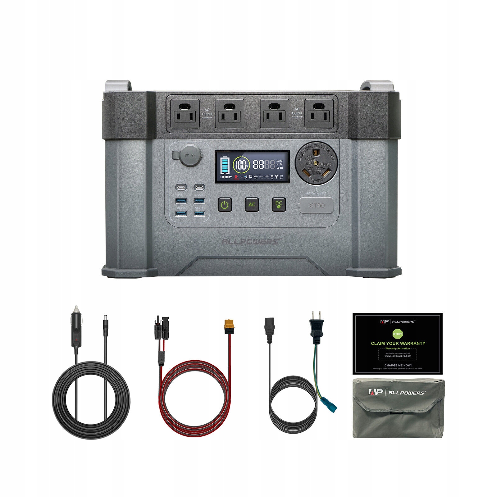 Wysoka moc 2000 W i pojemność 405405 mAh