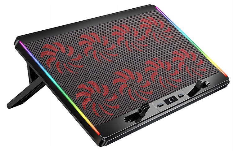 Podstawka Chłodząca Mobilari 10-17'' z 8 Wentylatorami LED – Idealne Chłodzenie dla Twojego Laptopa