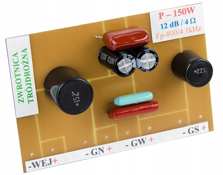Zwrotnica głośnikowa trójdrożna 150W/4Ohm – Doskonała jakość dźwięku