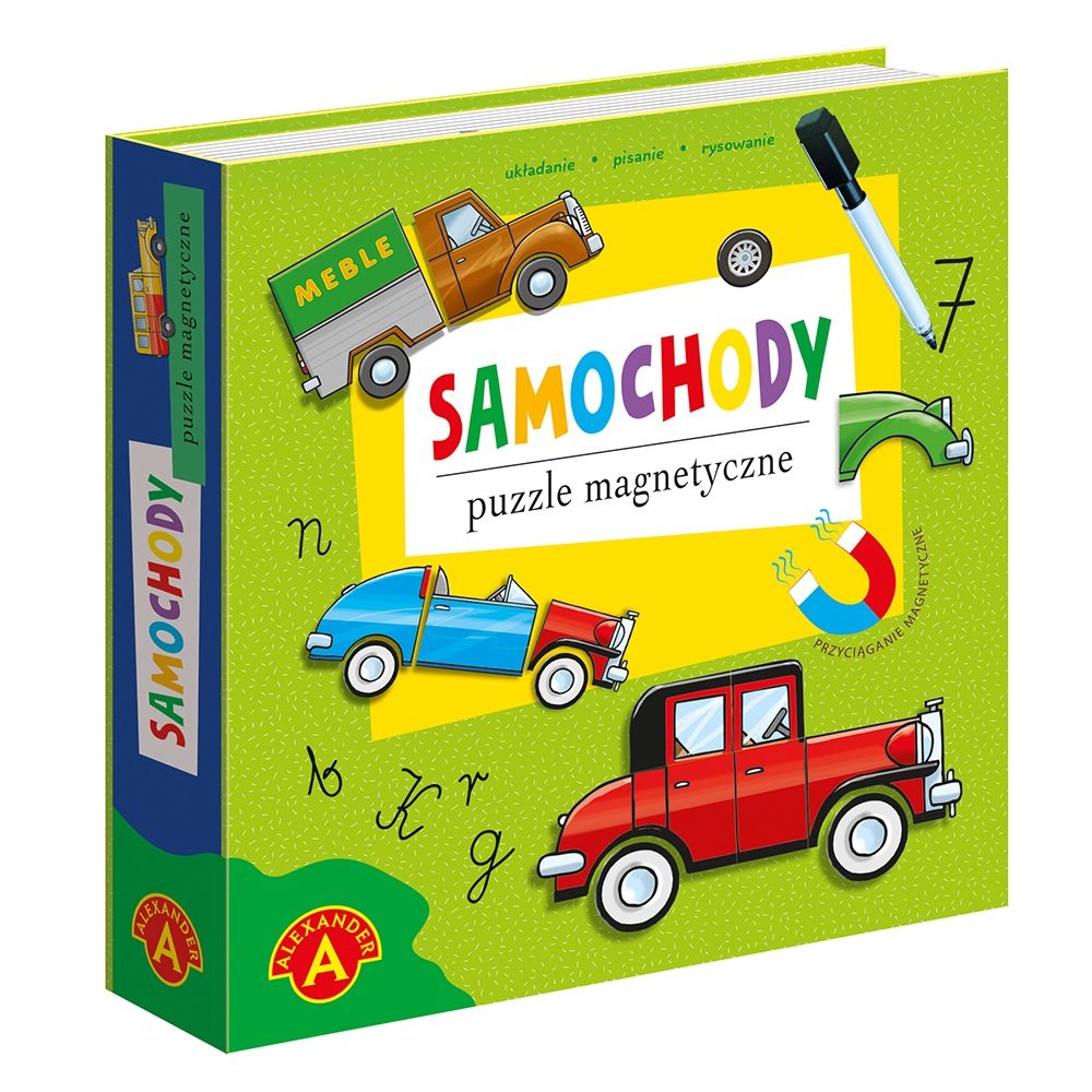 Alexander Puzzle magnetyczne – Samochody 26795 – Kreatywna zabawa dla dzieci
