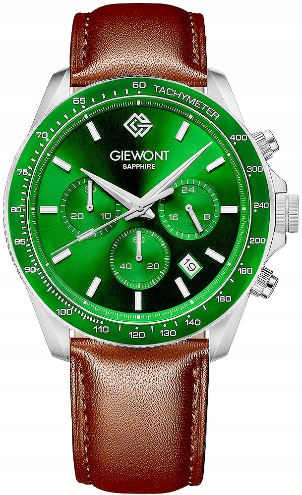 Zegarek Męski Chronograph Sapphire Brązowo Zielony GW3520-A6* – Elegancja i funkcjonalność