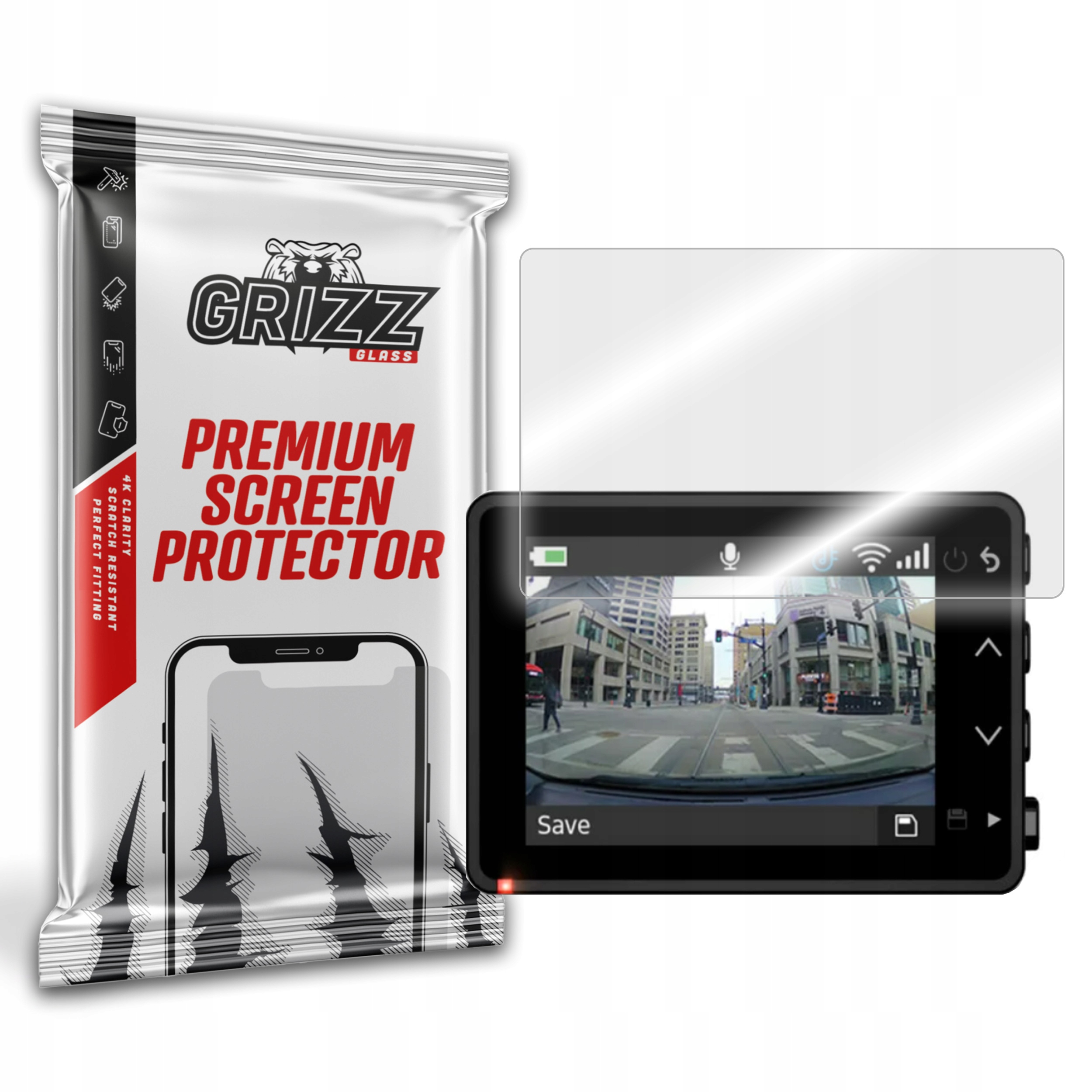 GrizzGlass Szkło hybrydowe GrizzGlass HybridGlass Garmin Dash Cam 67W – Ochrona Twojego urządzenia
