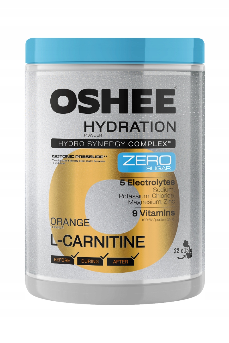 OSHEE Hydration Zero Sugar – Pomarańczowa L-karnityna dla aktywnych
