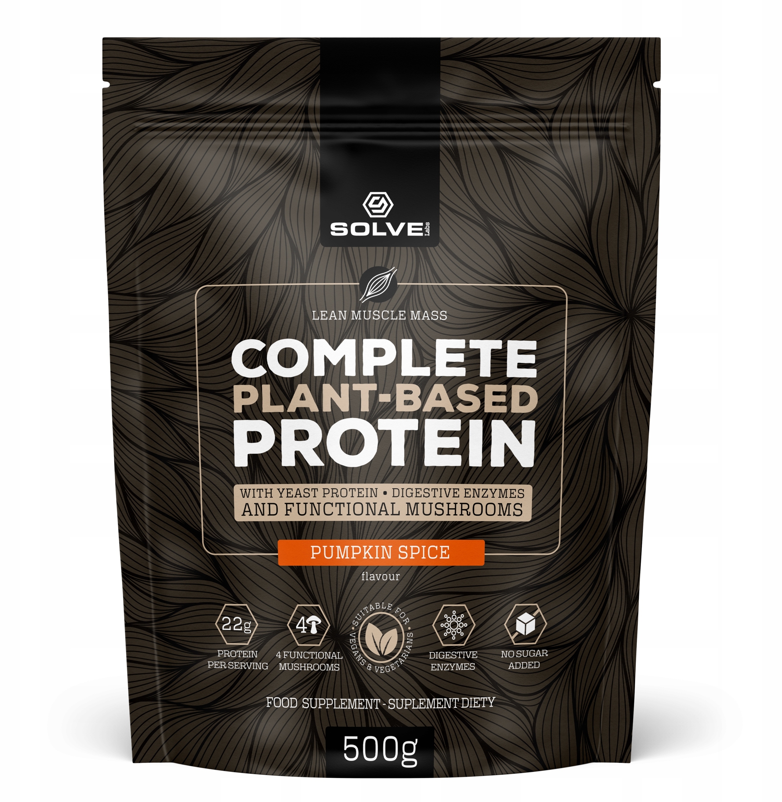 Solve Labs Odżywka białkowa dyniowa Complete Plant-Based Protein* - 500 g