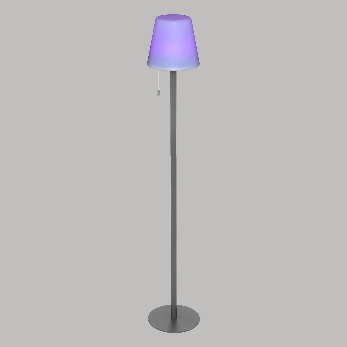 Wysoka lampa stojąca z kloszem – Trzy tryby oświetlenia
