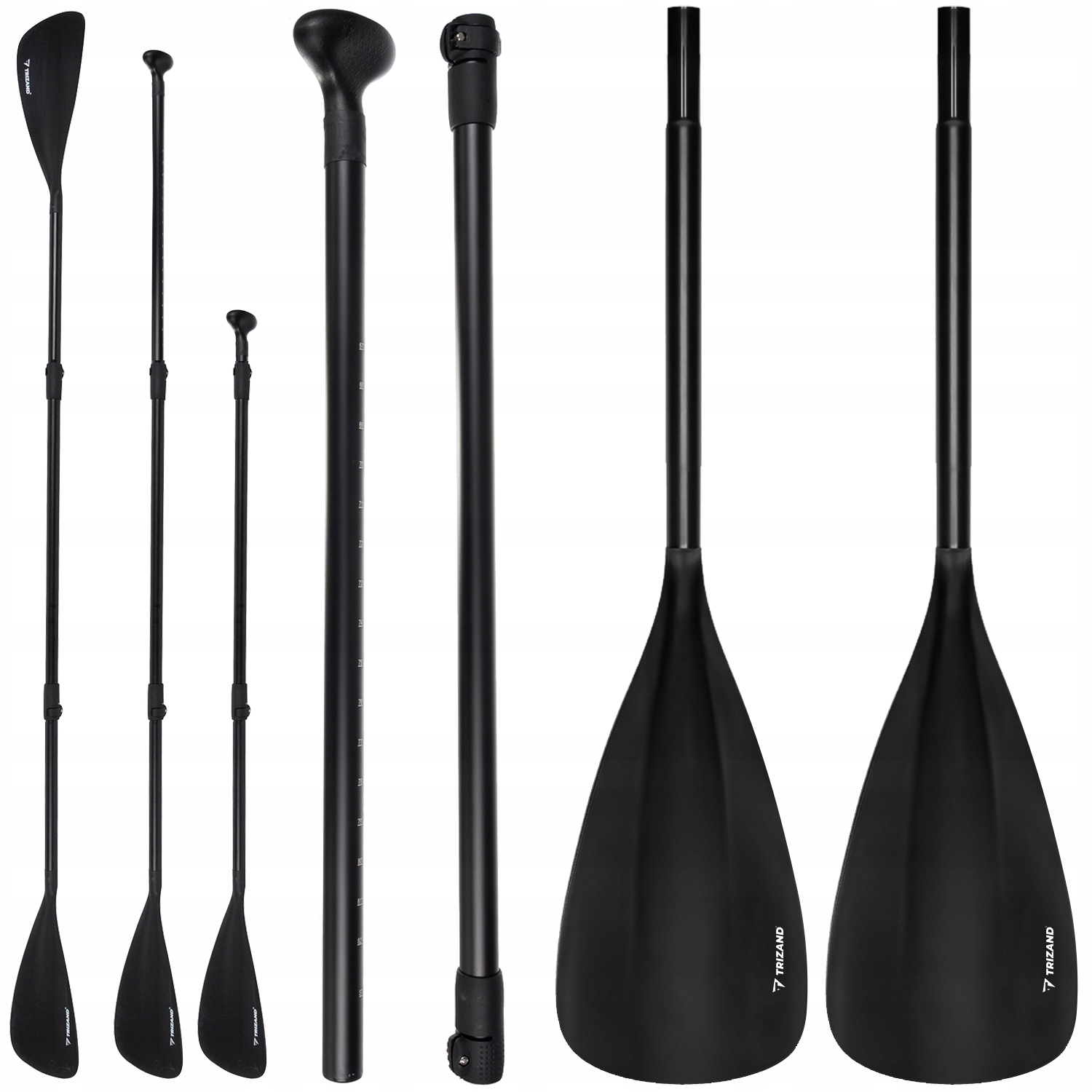 Wiosło regulowane 4-częściowe 229cm 2w1 Trizand – Idealne do deski SUP i kajaka