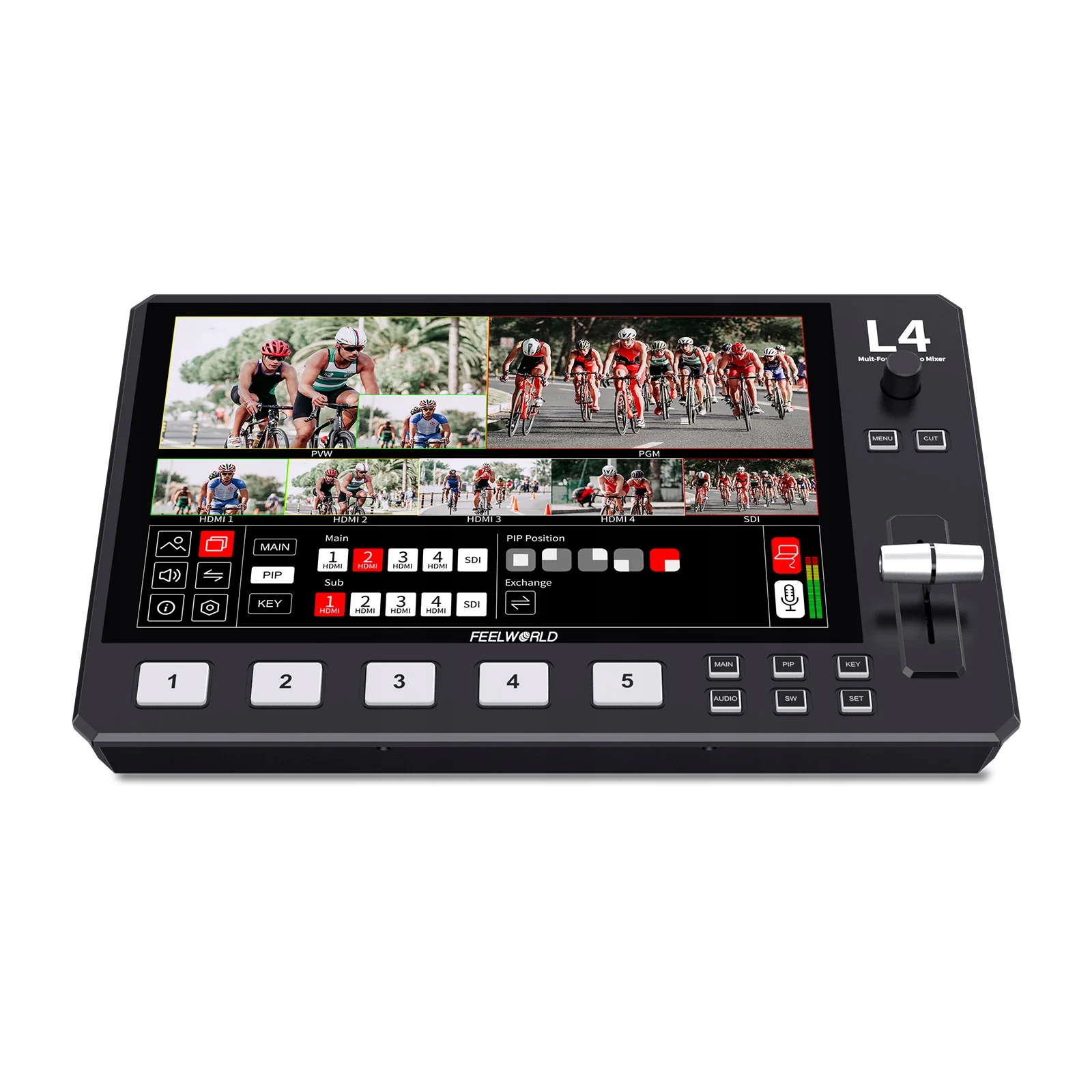 Mikser wideo Feelworld Video Switcher L4 – Profesjonalne rozwiązanie do transmisji