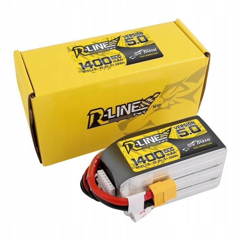 Akumulator R-Line 5.0 1400mAh 22.2V 150C 6S1P XT60 – Wydajność i niezawodność w zasięgu ręki
