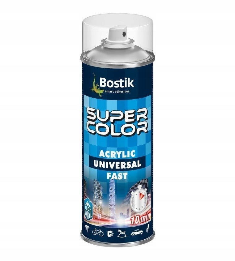 Bostik Super Color Acrylic Fast spray lakier akrylowy Bezbarwny 400 ml – Idealna ochrona i dekoracja