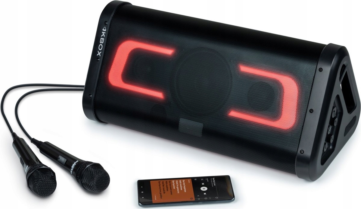 Big Ben Głośnik Bluetooth 2x Mikrofon Party KBOX Karaoke Podświetlenie 200W – Muzyka bez granic