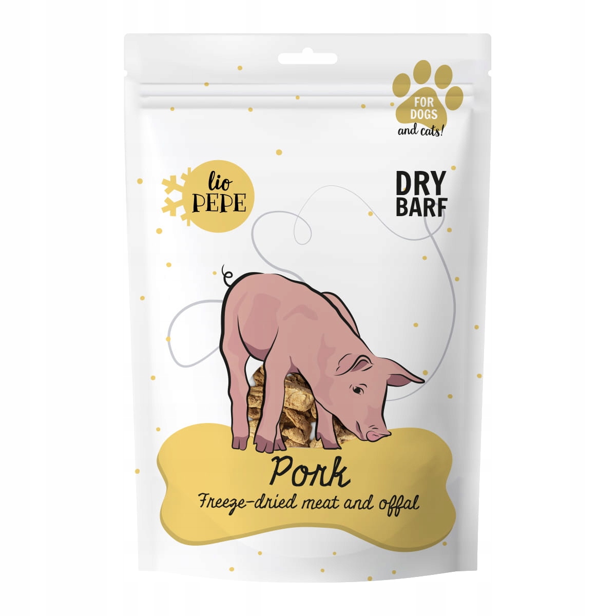 Paka Zwierzaka - Przysmak liofilizowany Lio PEPE Pork (polędwiczka wieprzowa) 60g