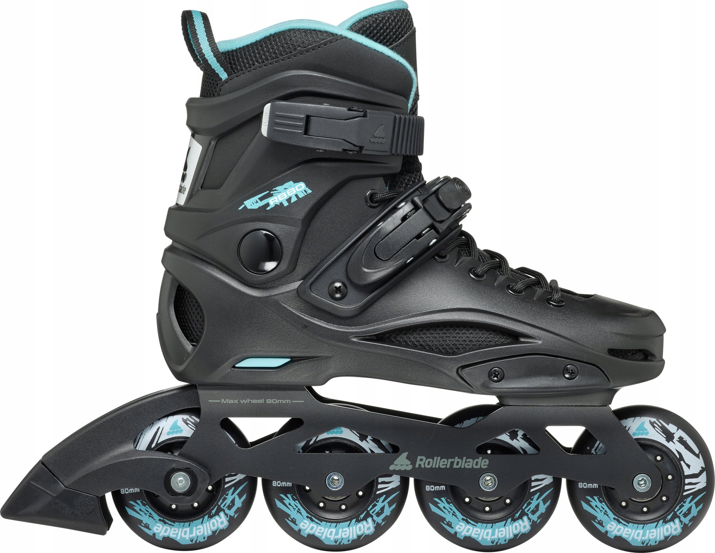 Rolki Rollerblade RB 80 W Czarno/Niebieskie 39 – Komfort i styl w miejskiej jeździe