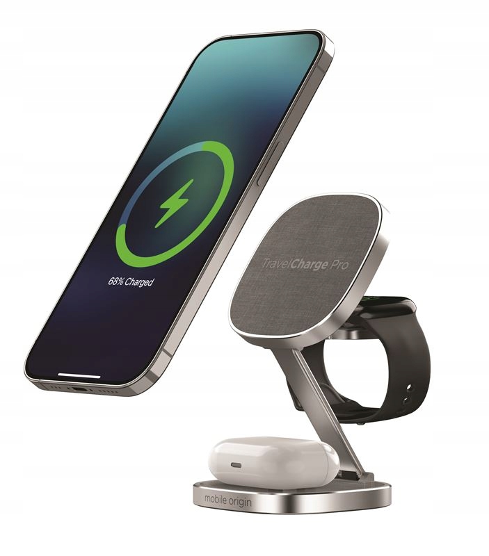 Ładowarka Mobile Origin TravelCharge PRO Silver – Wydajne ładowanie w podróży