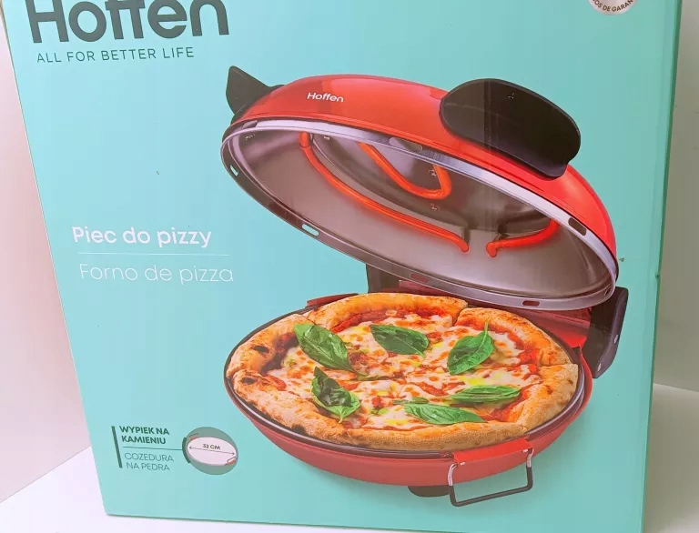 Piec do pizzy 32cm - Hoffen - 1200W – Idealne wypieki w Twojej kuchni