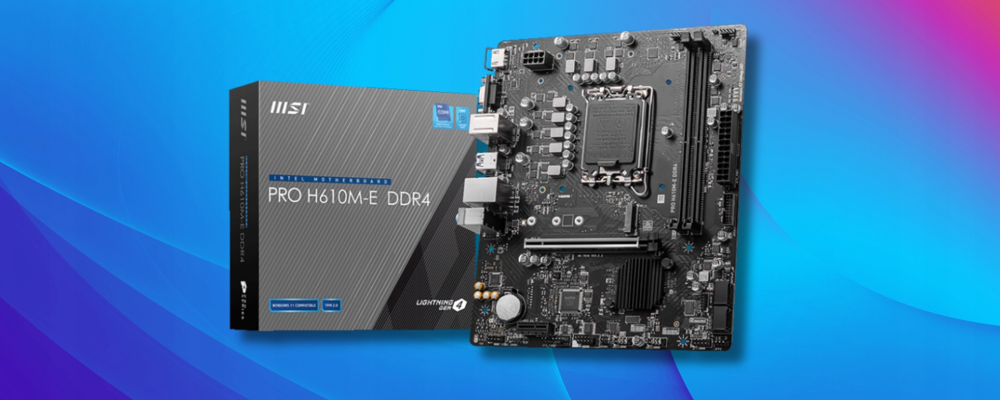 Płyta główna MSI PRO H610M-E – Stabilność i niezawodność