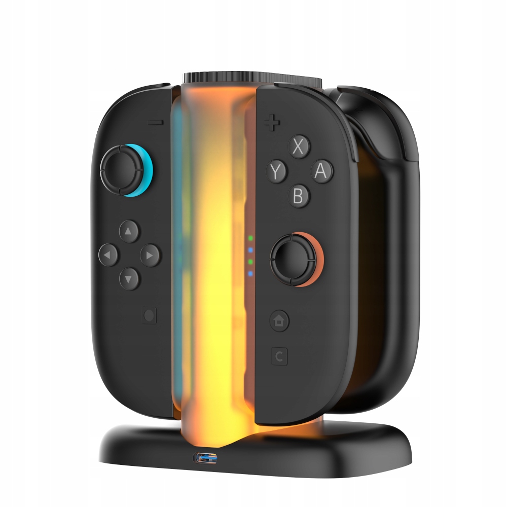 YAXO Ładowarka do Joy-Con QUAD CHARGE DOCK do NS2 Techno Black – Idealne rozwiązanie dla graczy