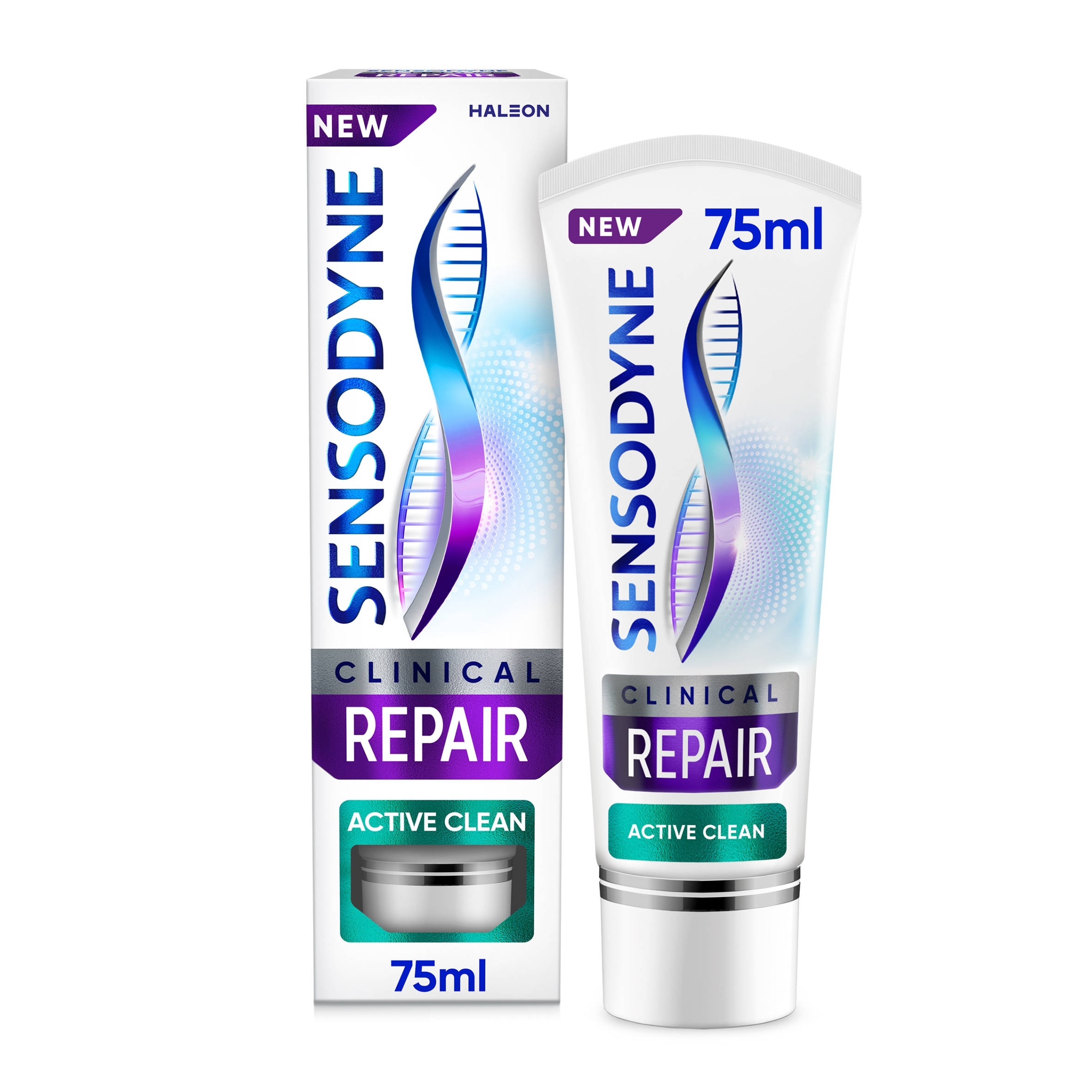 Sensodyne Clinical Repair Active Clean Pasta do zębów 75ml – Odbudowa i ochrona dla wrażliwych zębów