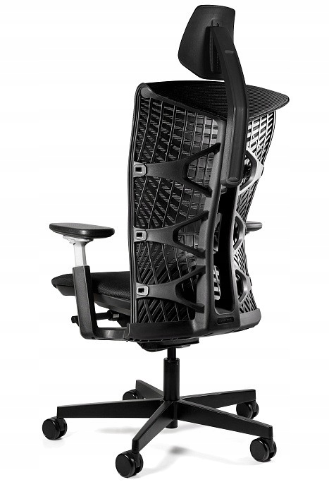 Ergonomiczne oparcie z przewiewnej siatki