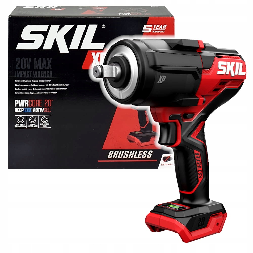 Klucz udarowy Skil 20V BL IMPACT WRENCH 3285CA – Wydajność i moc w Twoim warsztacie