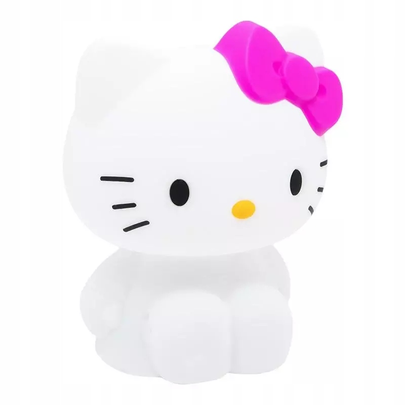 Lampka silikonowa Hello Kitty – Urokliwe oświetlenie do pokoju dziecięcego