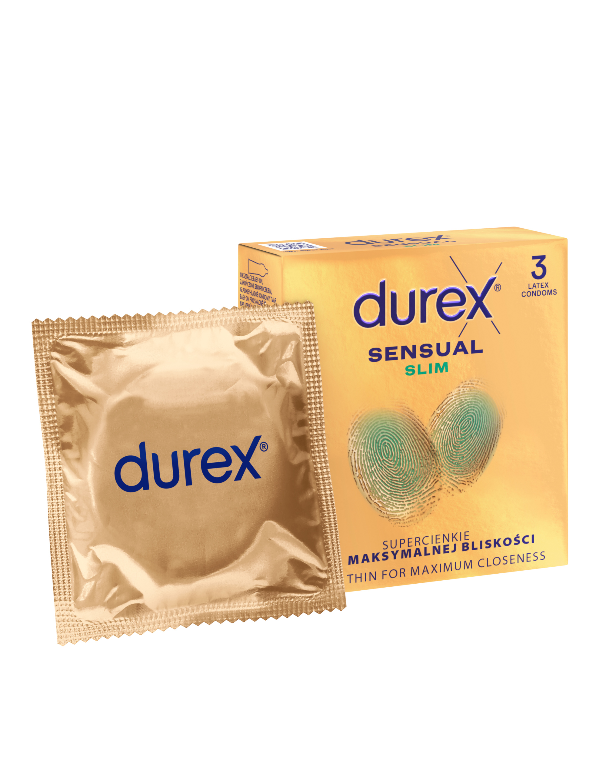 DUREX Sensual Slim – Supercienkie prezerwatywy dla intensywniejszych doznań