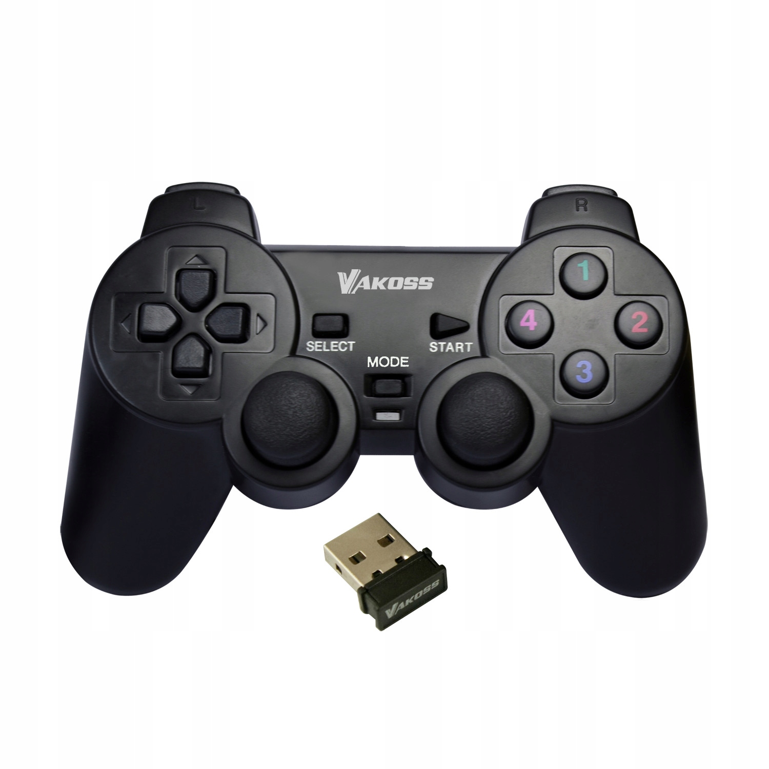 10 przycisków strzelania i dwa analogowe joysticki