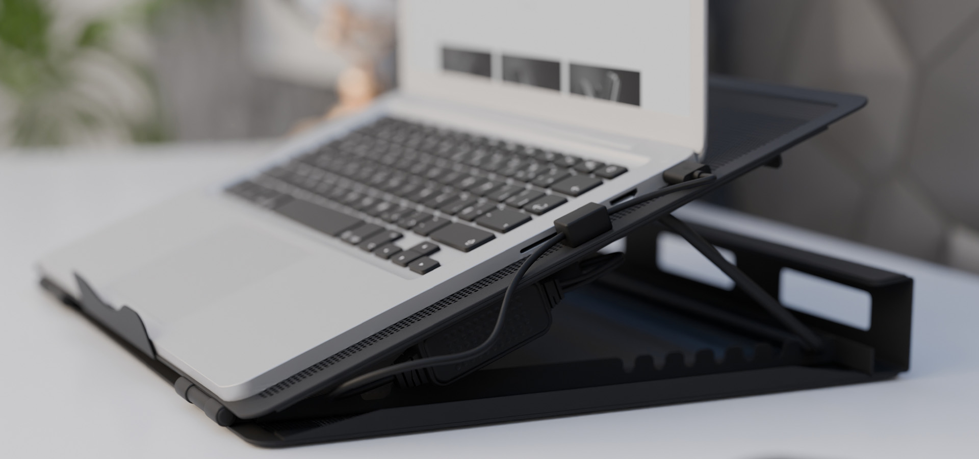 Podkładka chłodząca pod laptopa NATEC TERN 2 PLUS z dwoma wentylatorami, obsługująca laptopy od 12,1