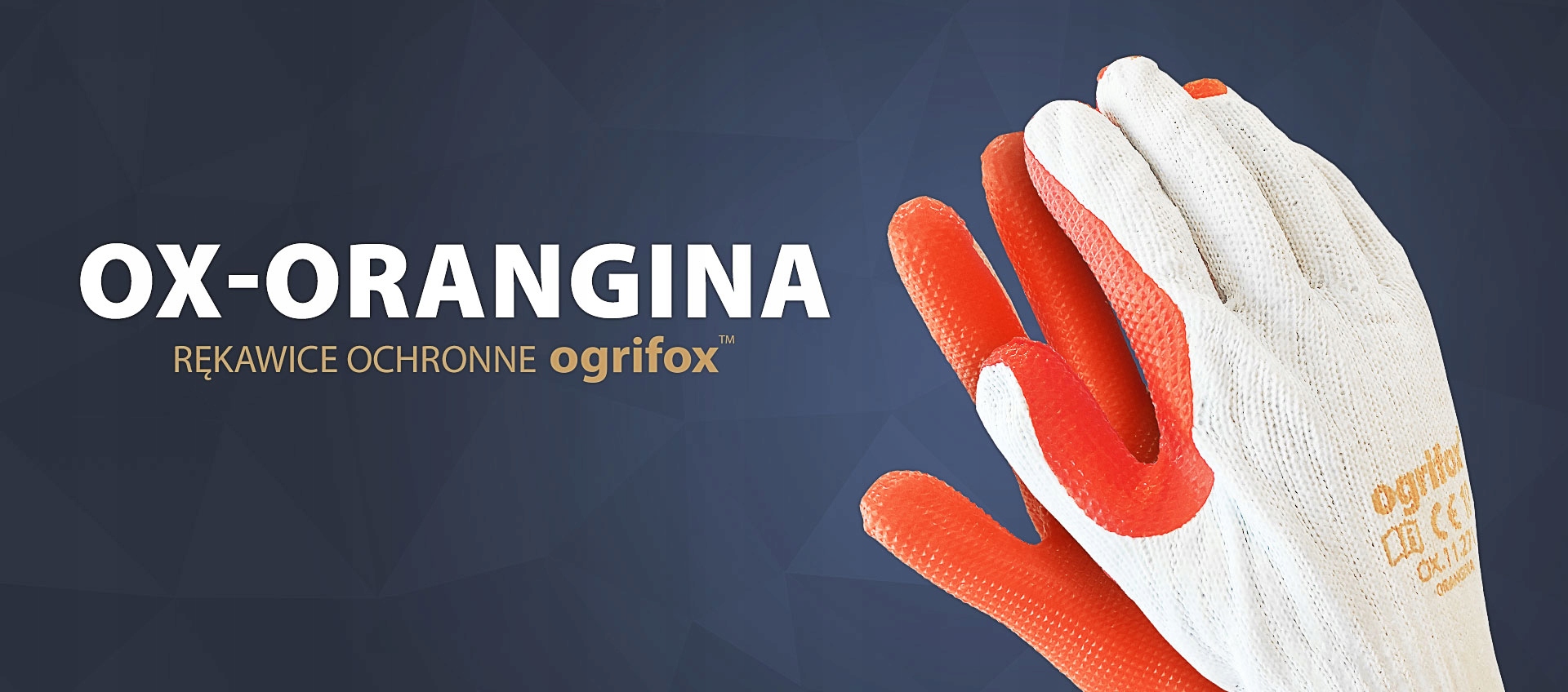 Rękawice Robocze Brukarskie OX-ORANGINA 12 Par XL – Wytrzymałość i Komfort w Pracy