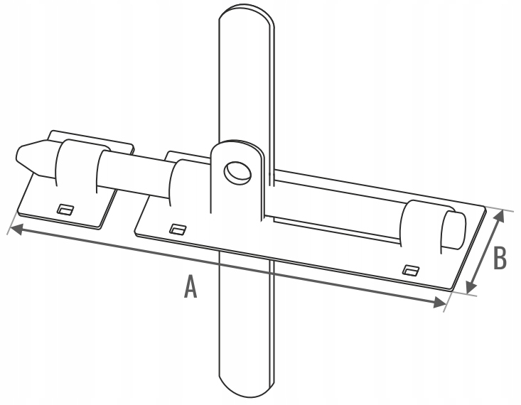 Wymiary zasuwy: 150 mm długości i 70 mm szerokości