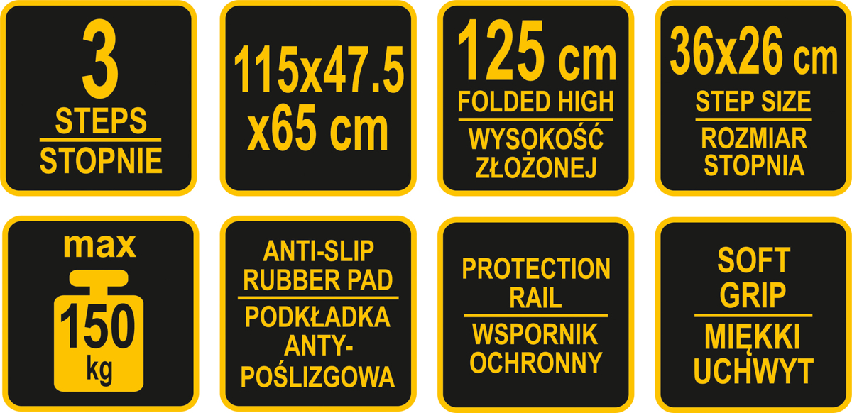 Maksymalne obciążenie do 150 kg – wytrzymałość na najwyższym poziomie