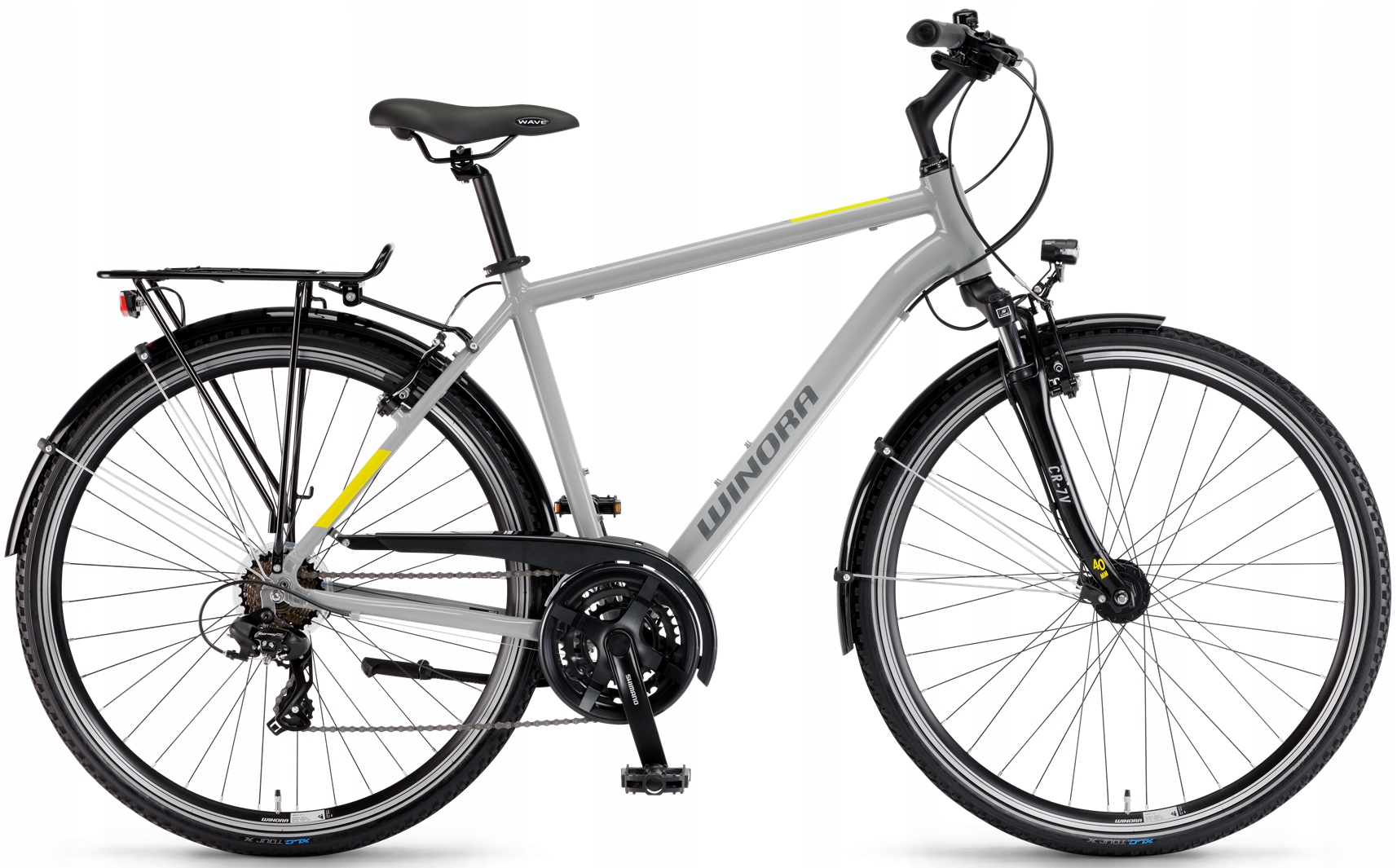 Winora DOMINGO 21 28' Silk Grey – Elegancki rower trekkingowy dla aktywnych