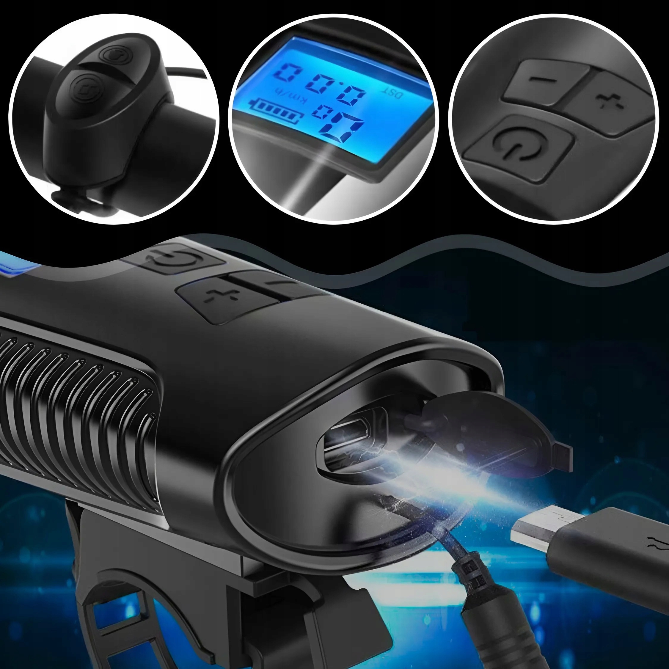 Długi czas pracy – Akumulator 1500 mAh z ładowaniem USB