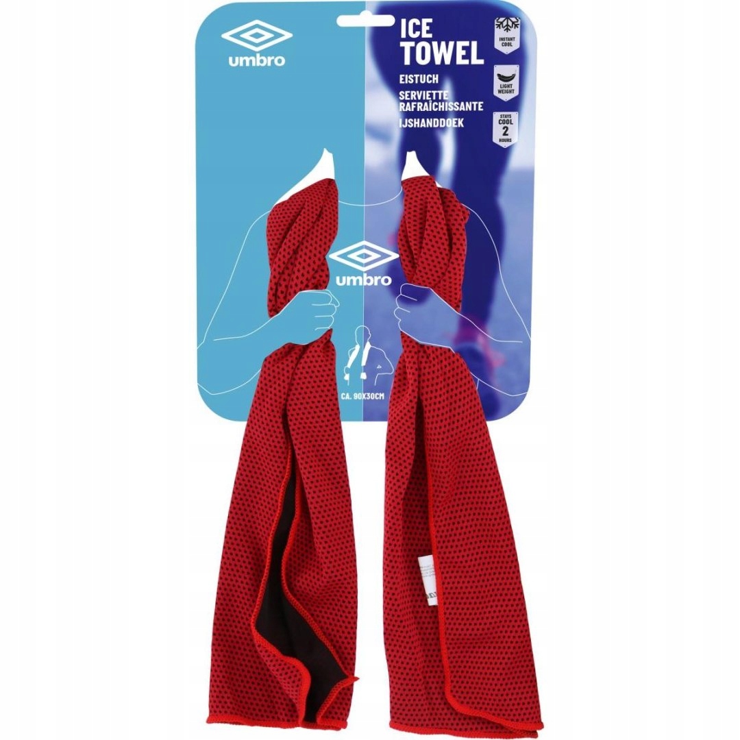 Ręcznik chłodzący sportowy Umbro 90 x 30 cm – Twój niezbędny towarzysz w upalne dni