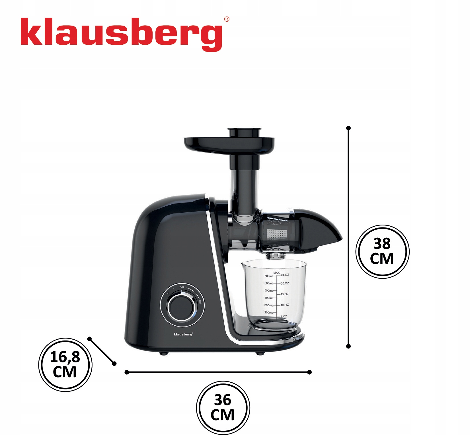 Nowoczesny Design i Efektywność – Wyciskarka KB-7866 w Kolorze Czarnym