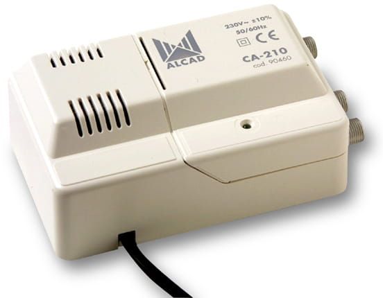 Wzmacniacz antenowy szerokopasmowy CA-210 ALCAD Wzmacniacz antenowy szerokopasmowy CA-210 ALCAD